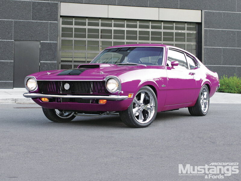 Purple Classic Car — Calm, Afternoon, Photograph