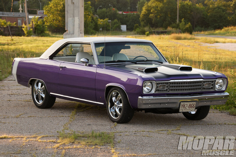 Purple Classic Car — Calm, Sunset