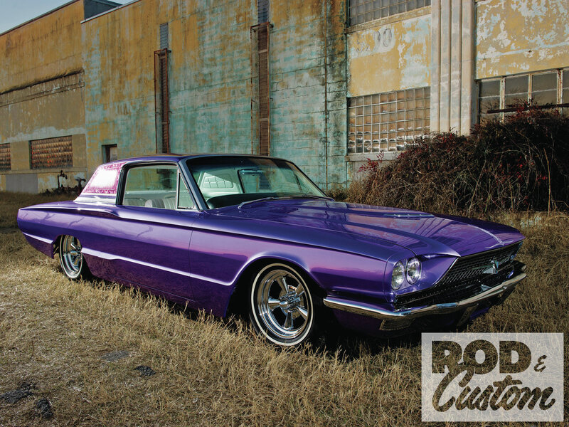 Purple Classic Car — Dramatic