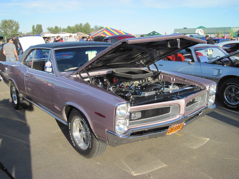Purple Classic Car — Outdoor, Afternoon, Photograph, Car Show, People