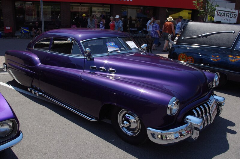 Purple Classic Car — Outdoor, Afternoon, Photograph