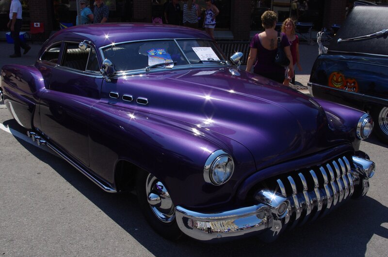Purple Classic Car — Outdoor, Afternoon