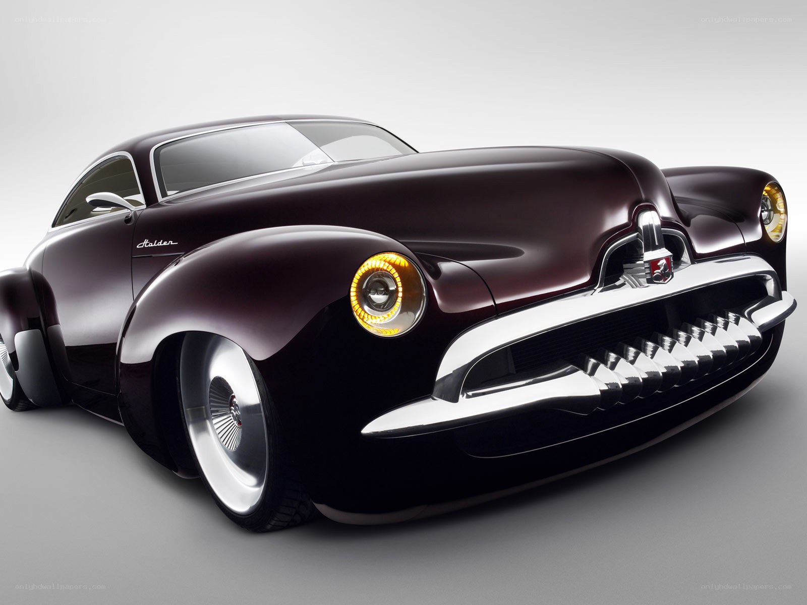 Purple classic concept car