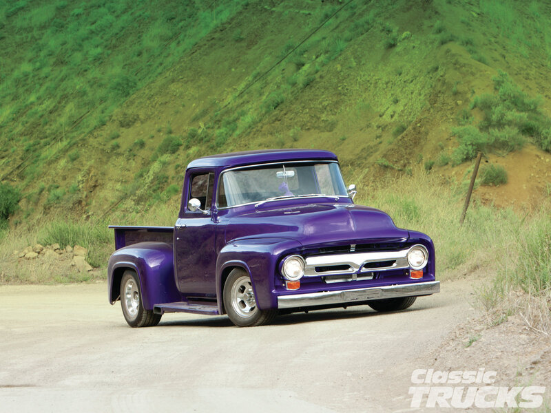 Purple Classic Pickup Truck — Serene