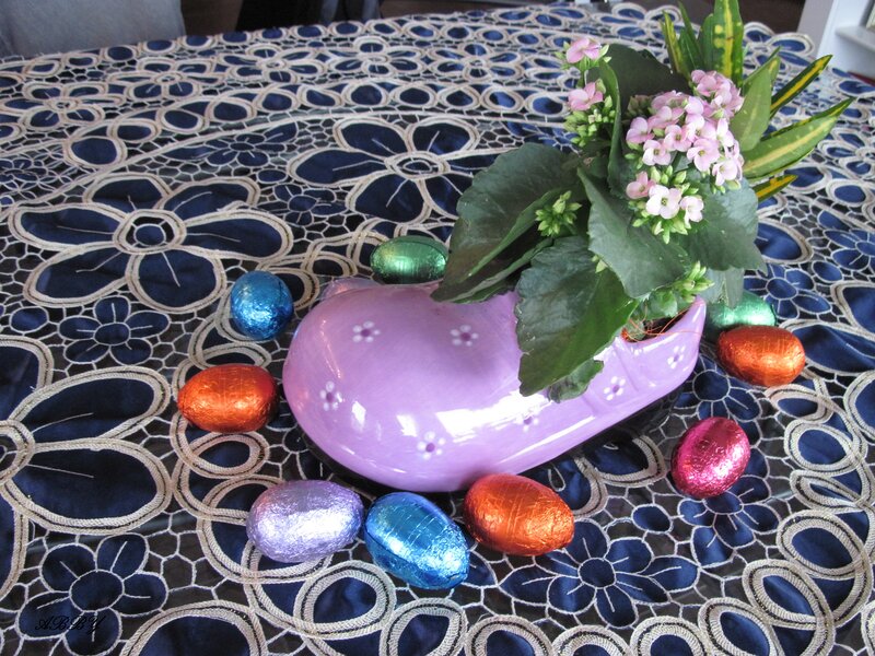 Purple Clog with Flowers