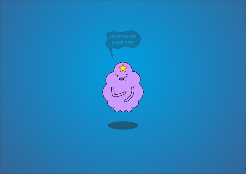 Purple Cloud Character — Blue, Playful, Digital Art