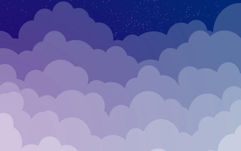 Purple Clouds at Night