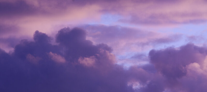 Purple Clouds in Sky