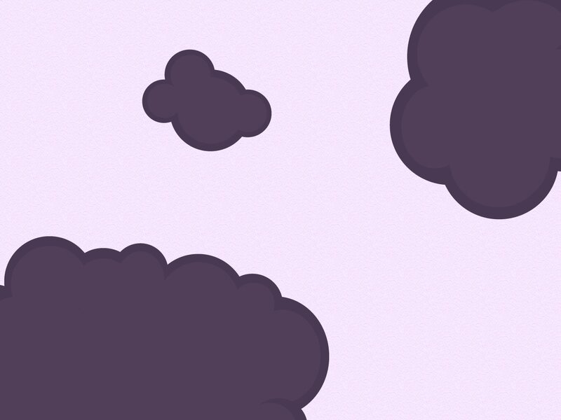 purple clouds on light background