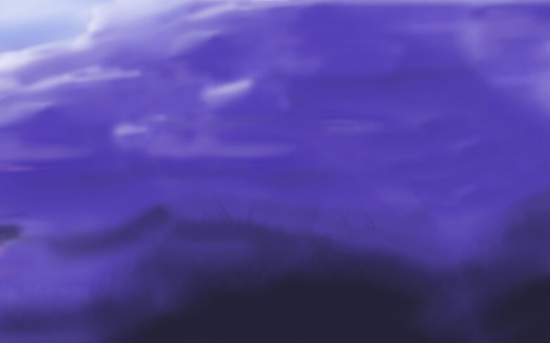 Purple Cloudy Sky — Dramatic, Digital Art