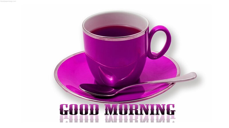 Purple Coffee Cup — Calm, Morning