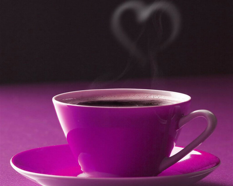 Purple Coffee Cup — Calm