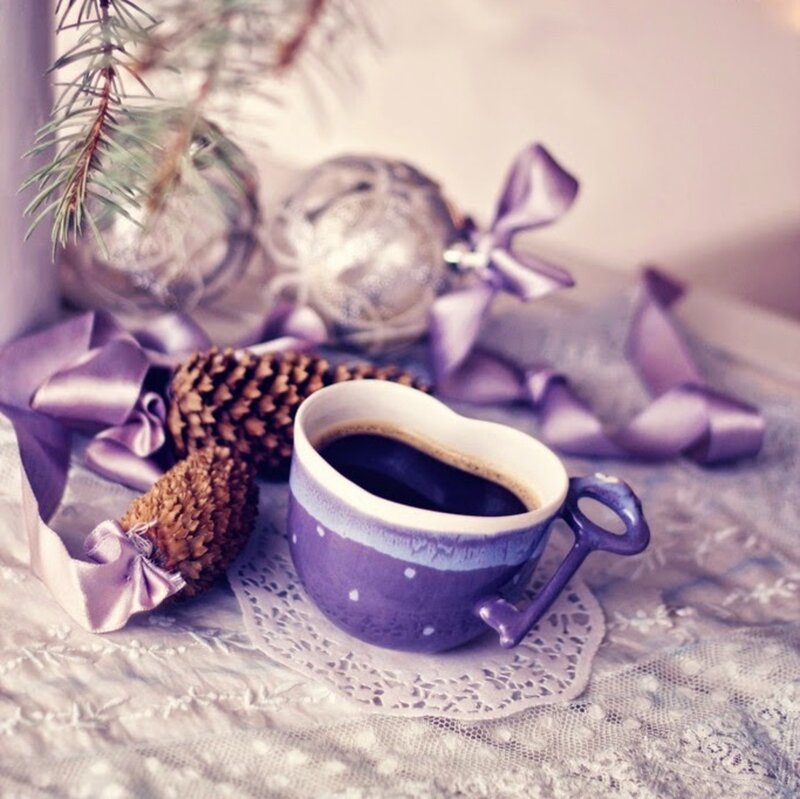 Purple Coffee Cup