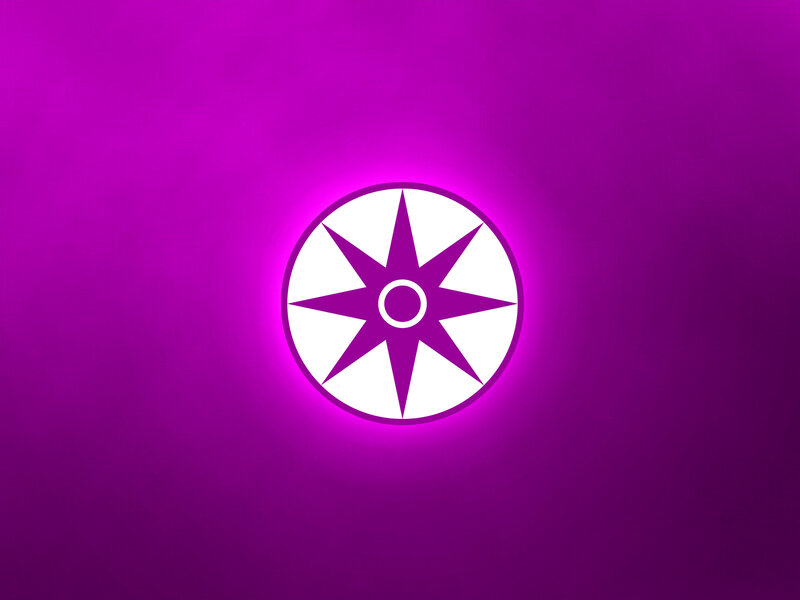 purple compass logo
