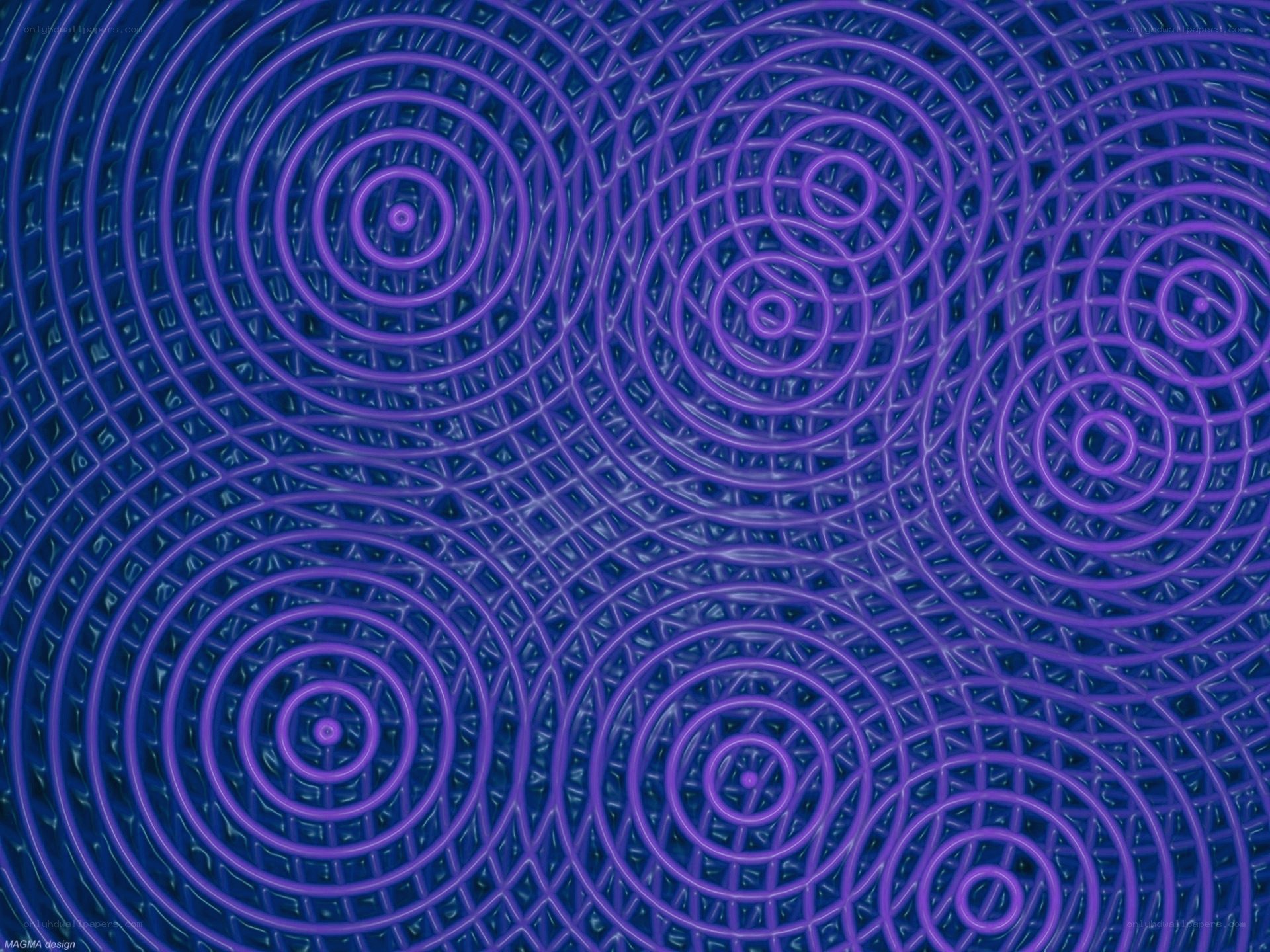Purple concentric circle pattern