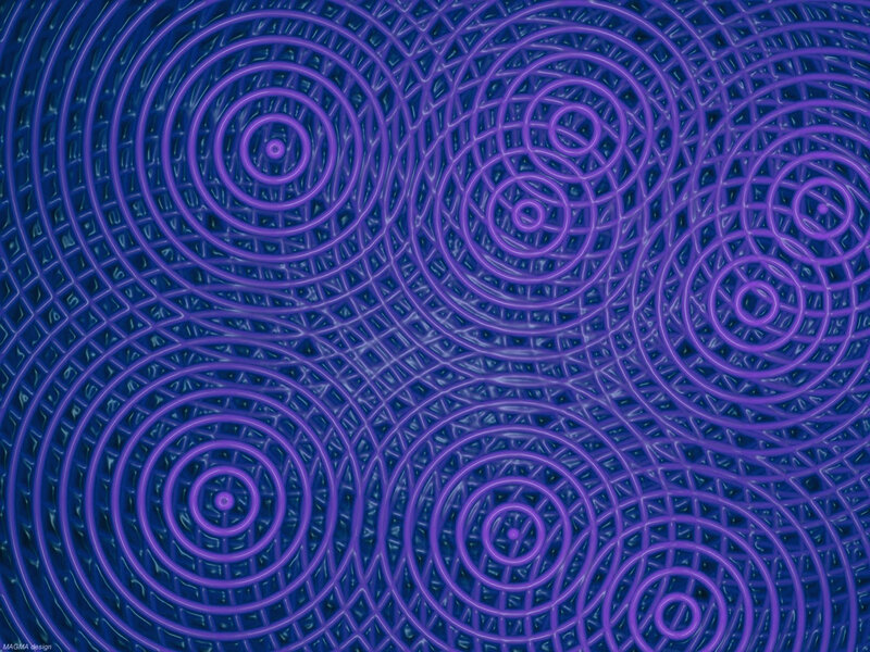Purple Concentric Circles — Hypnotic, Abstract