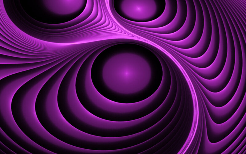 Purple Concentric Circles — Hypnotic
