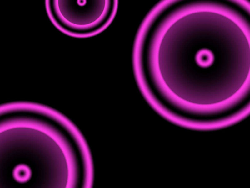 purple concentric circles on black