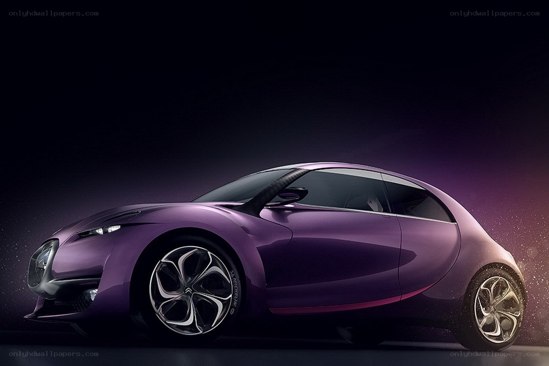 Purple concept car