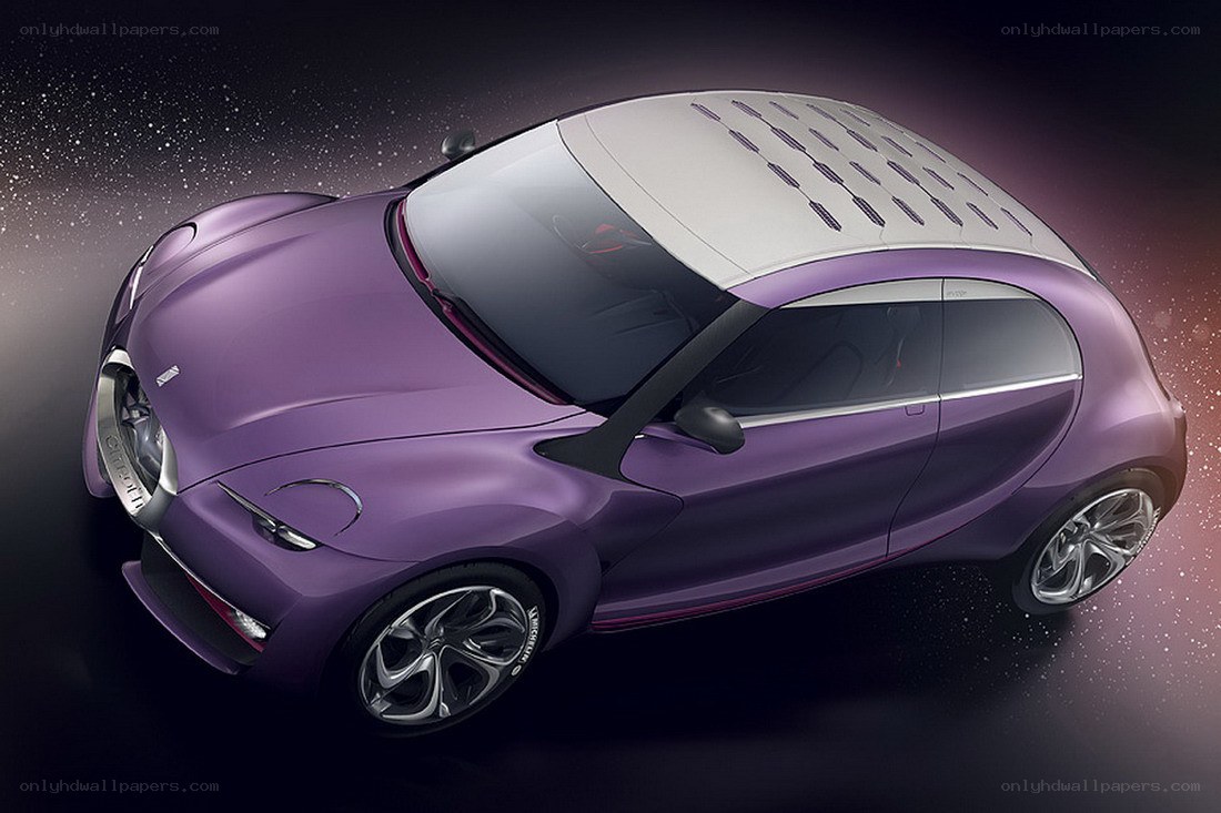 purple concept car