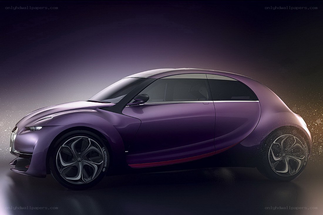 purple concept car