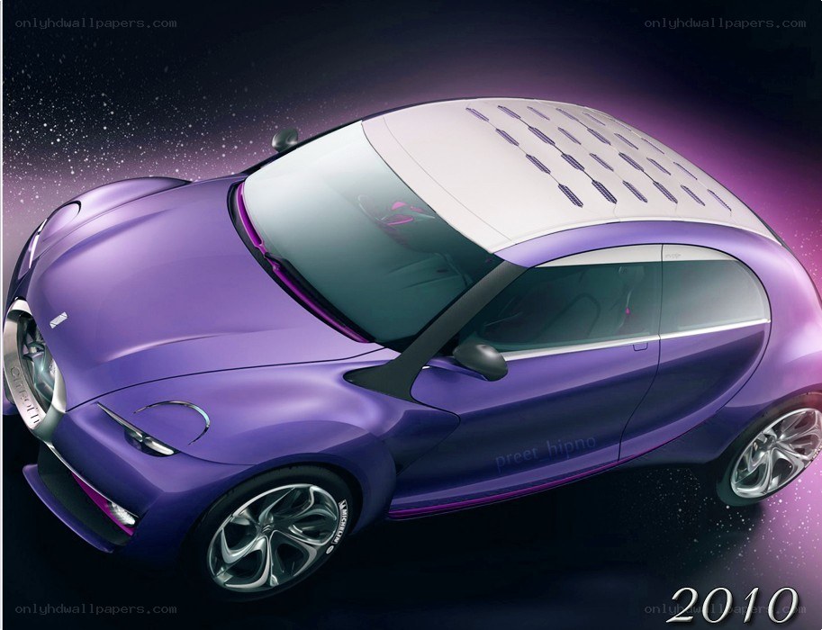 purple concept car