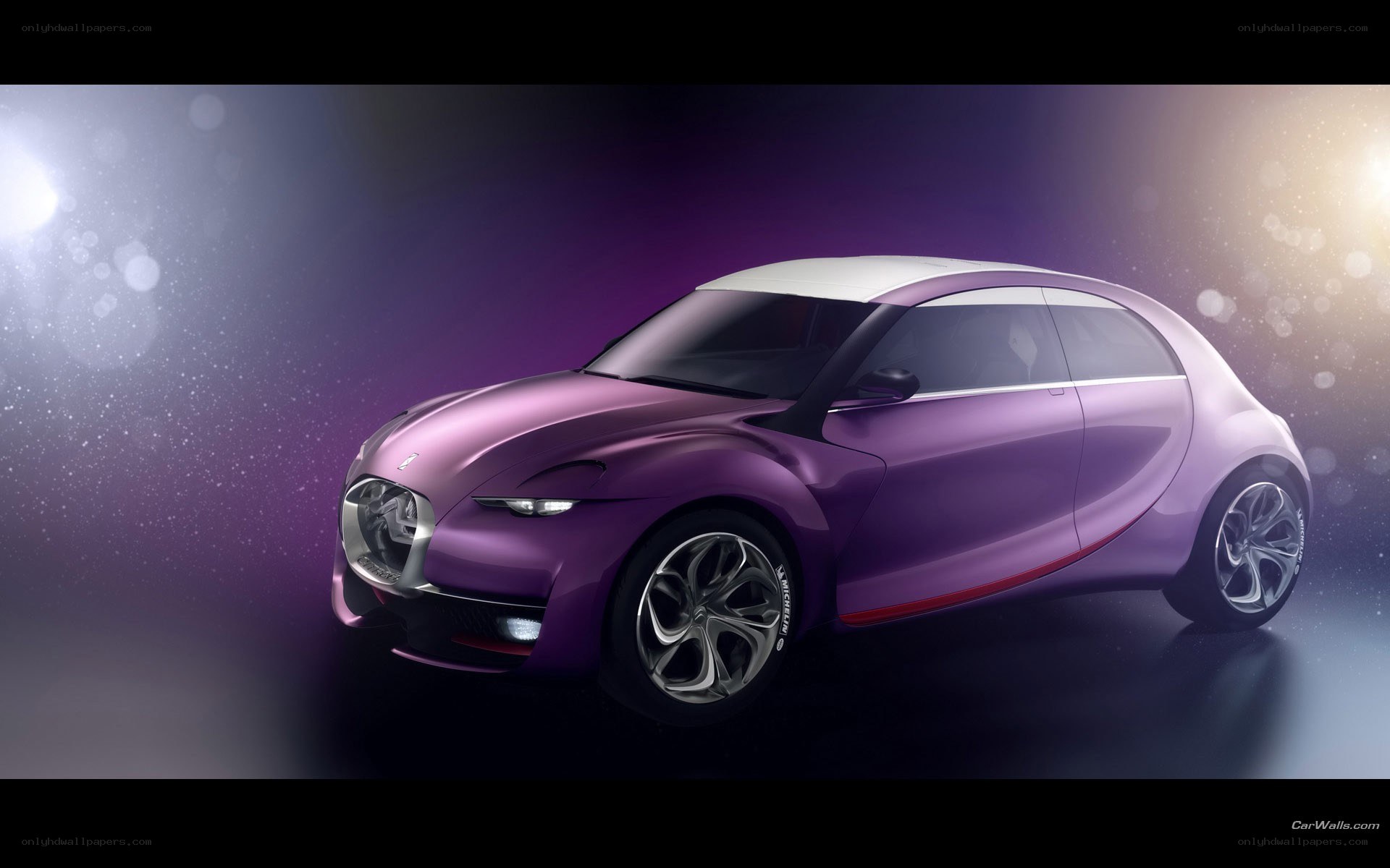 Purple concept car design