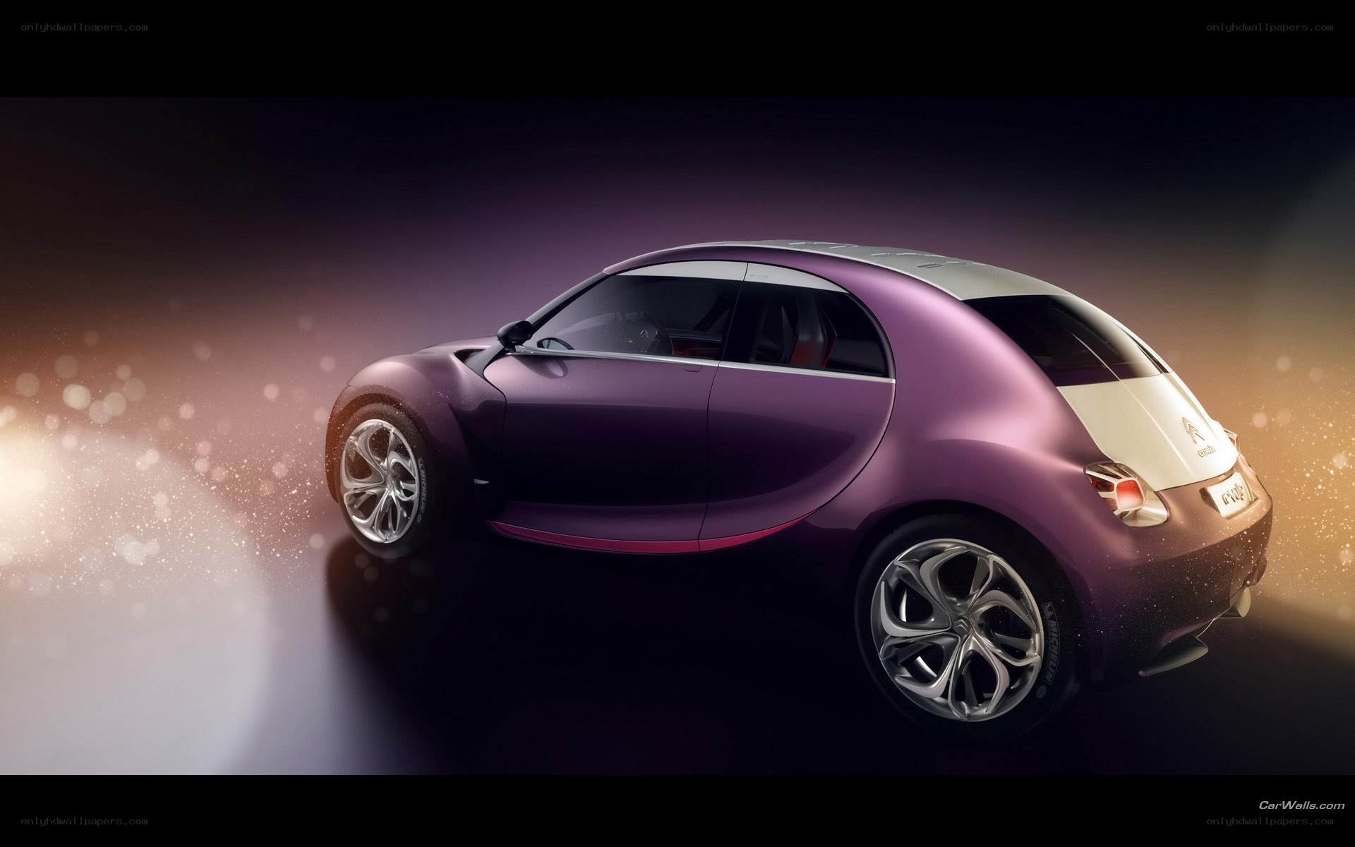 Purple concept car design