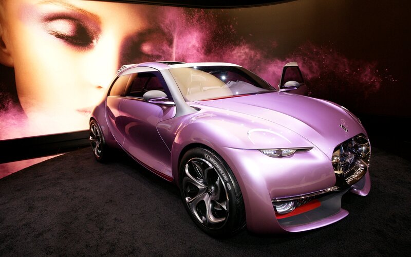 Purple Concept Car — Dramatic, Photograph, Screen