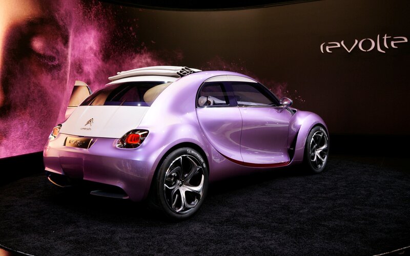 Purple Concept Car — Dramatic, Photograph, Surfboard