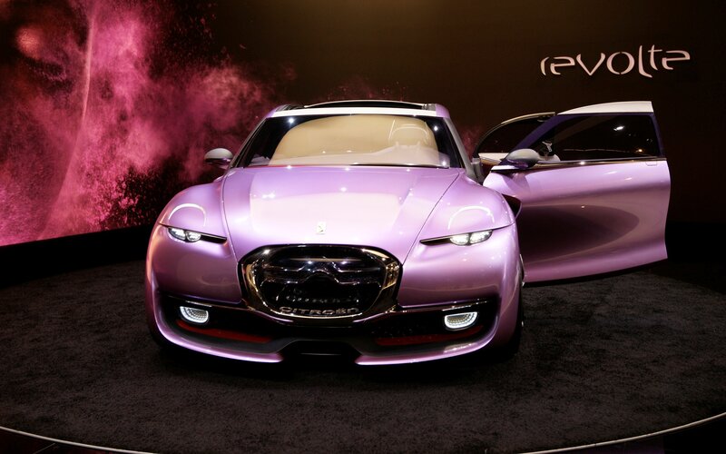 Purple Concept Car — Dramatic, Photograph