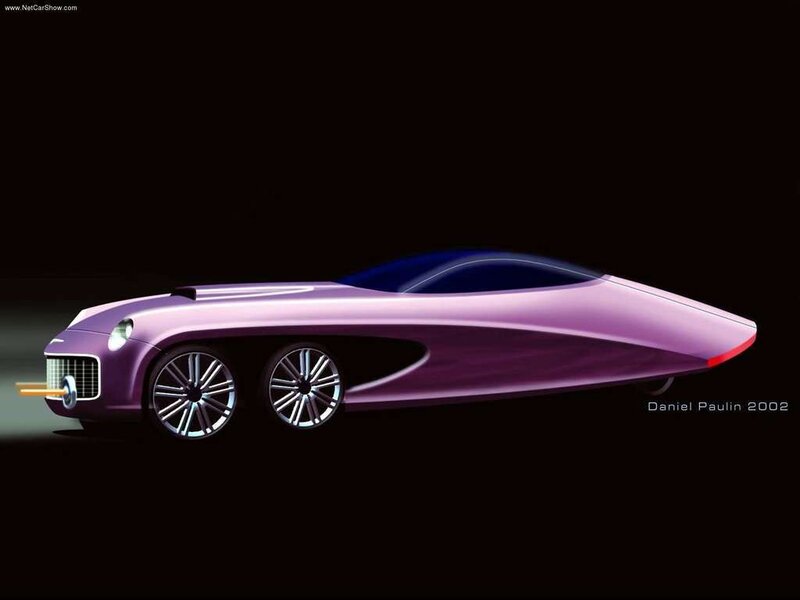 Purple Concept Car — Dramatic