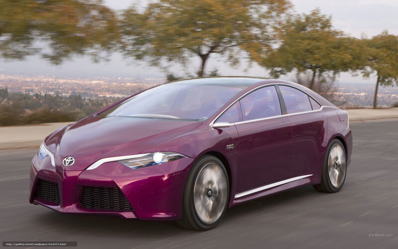 Purple Concept Car — Dynamic, Afternoon, Photograph
