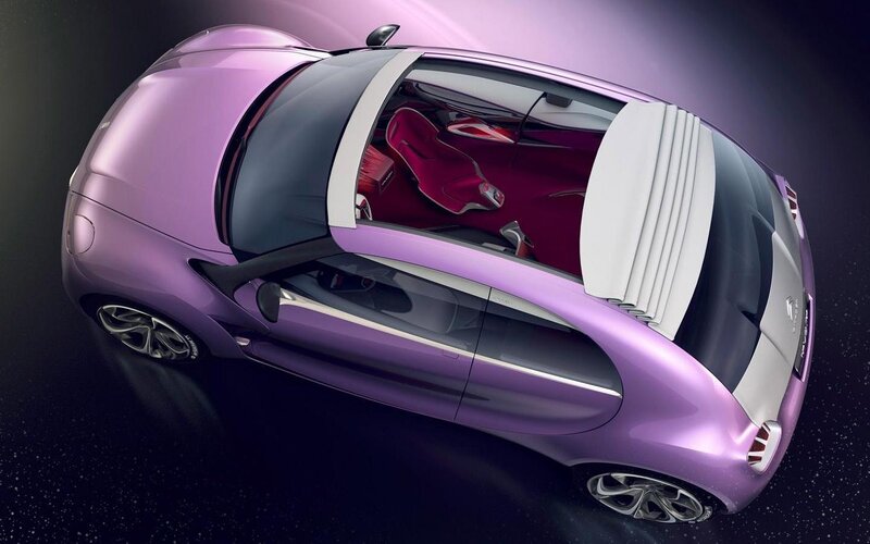 Purple Concept Car — Futuristic