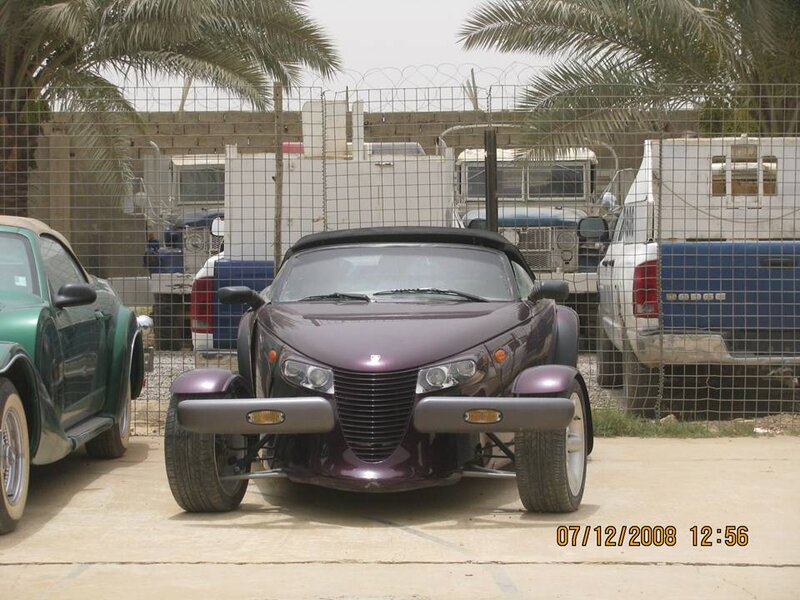 Purple Convertible Car — Neutral