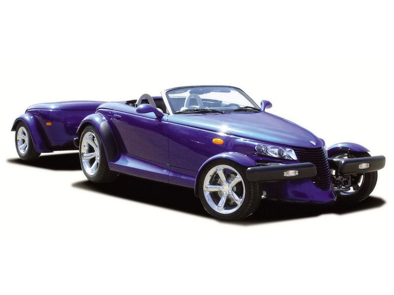 Purple convertible sports car