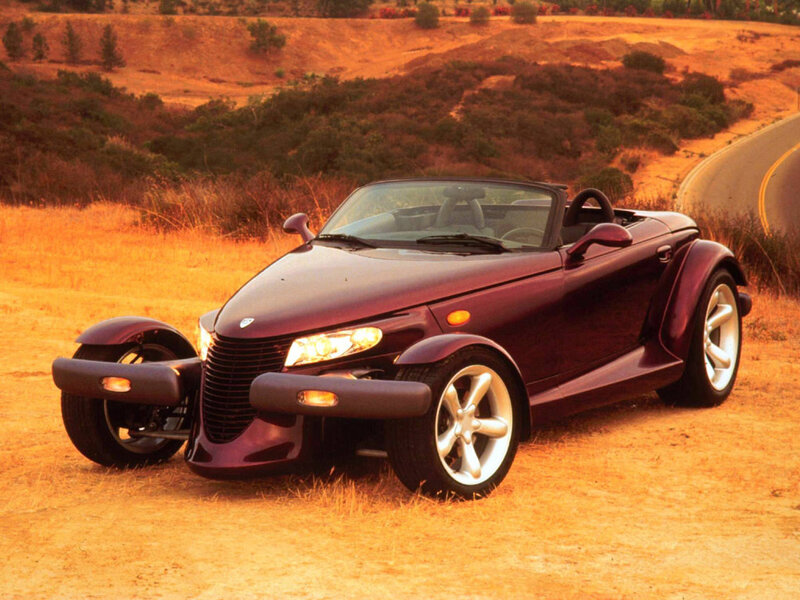 Purple convertible sports car