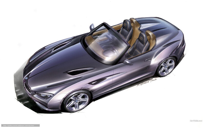 Purple Convertible Sports Car — Dramatic
