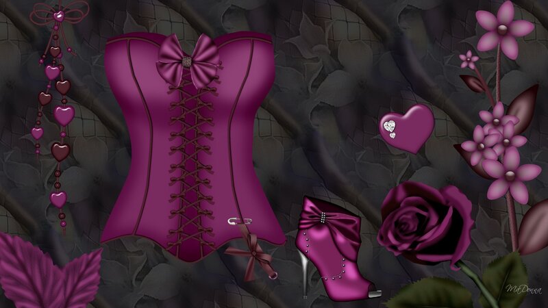 Purple Corset and Boot