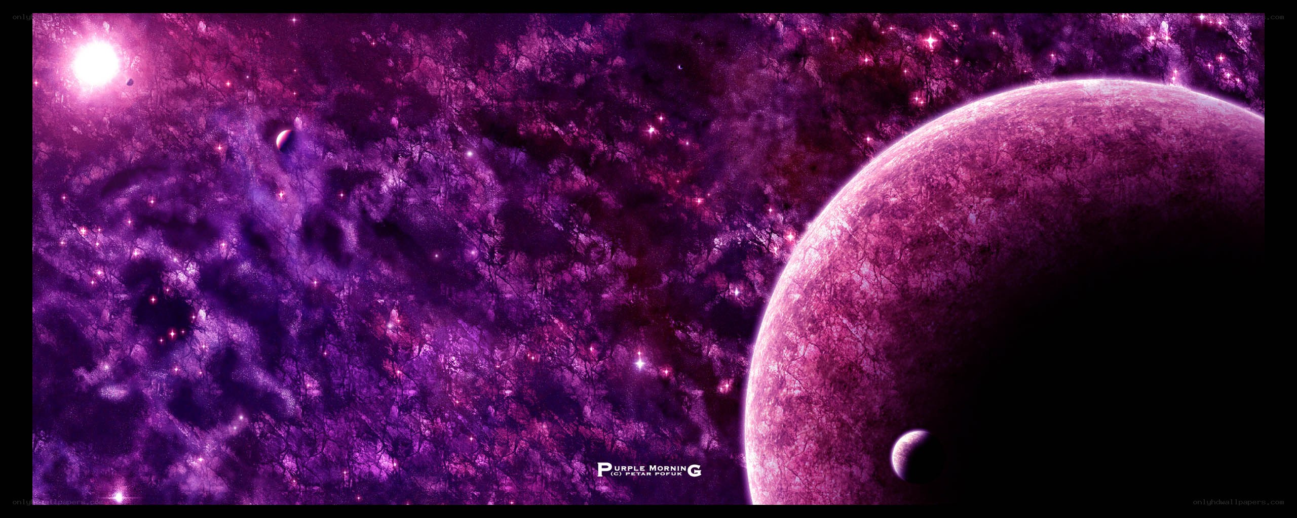 purple cosmic dawn
