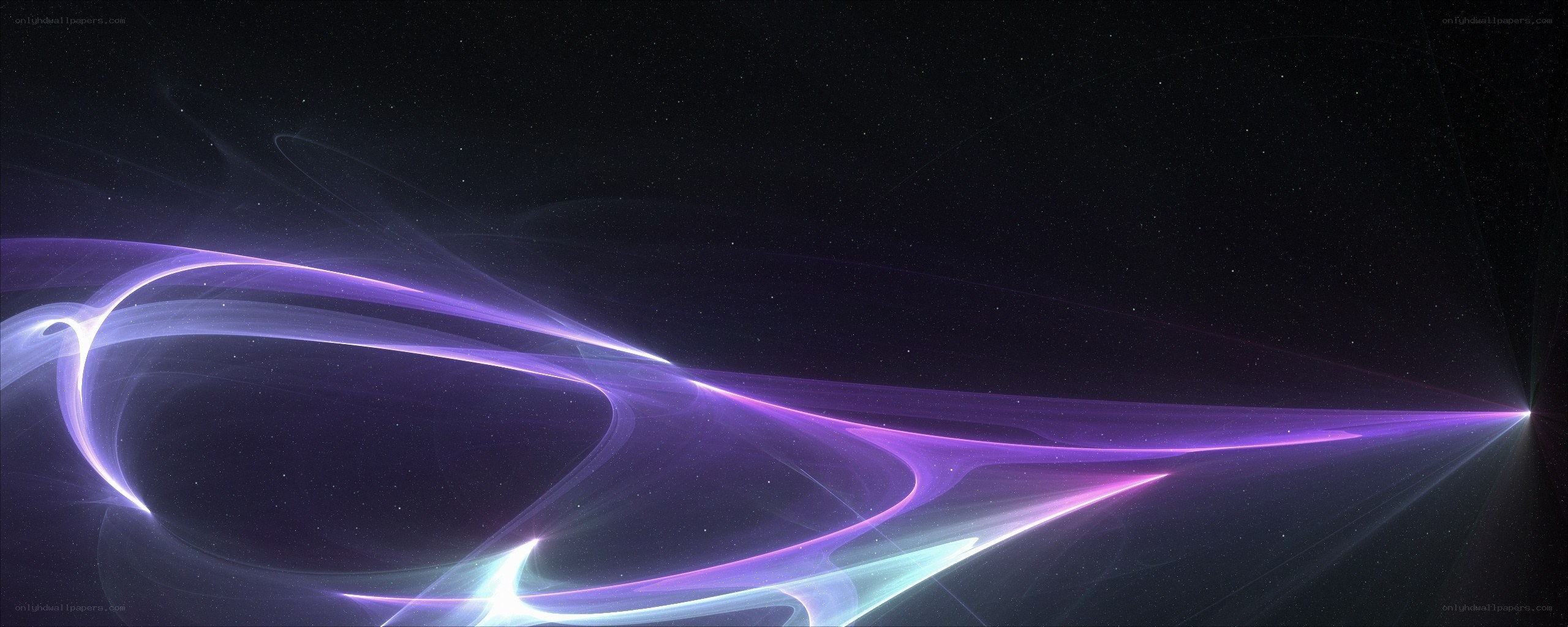 Purple cosmic energy waves