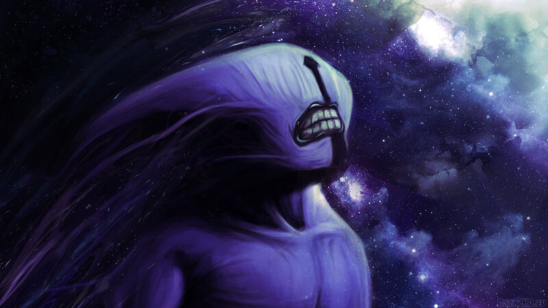purple cosmic entity