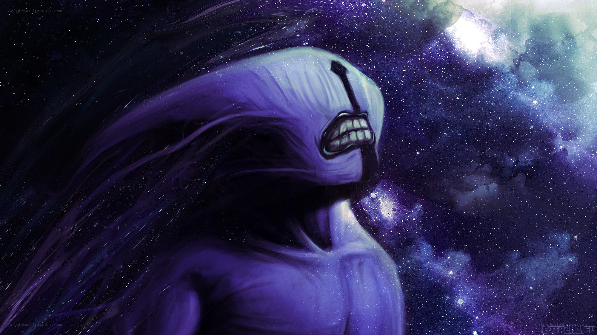 purple cosmic entity