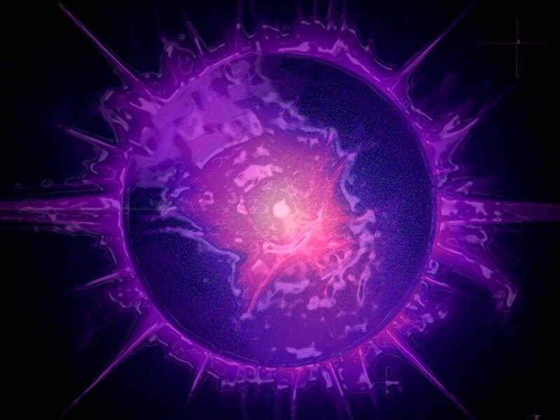 purple cosmic explosion
