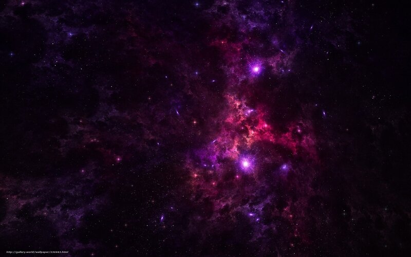 Purple cosmic nebula