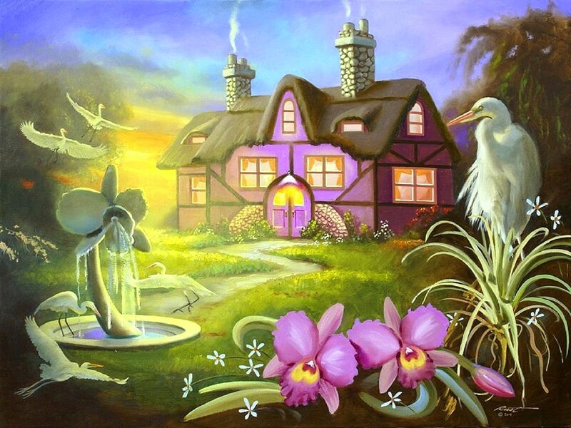 Purple Cottage House — Serene