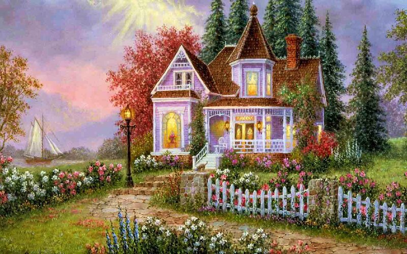 Purple Cottage House