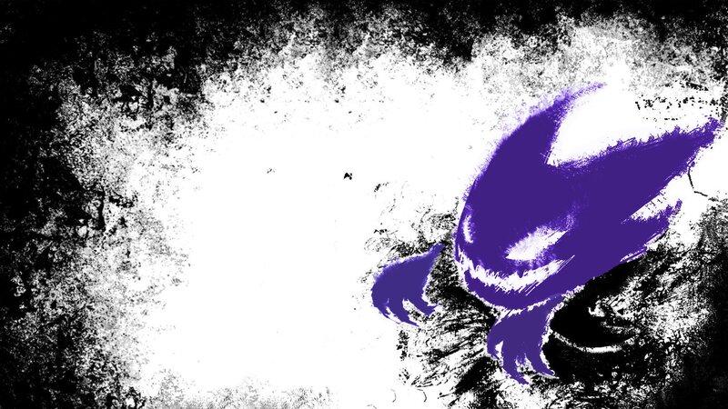 Purple Creature Silhouette