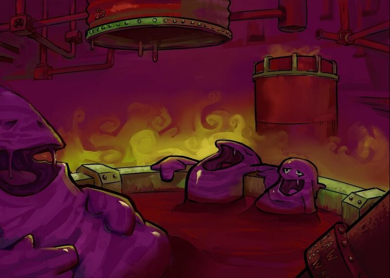 Purple Creatures in Factory