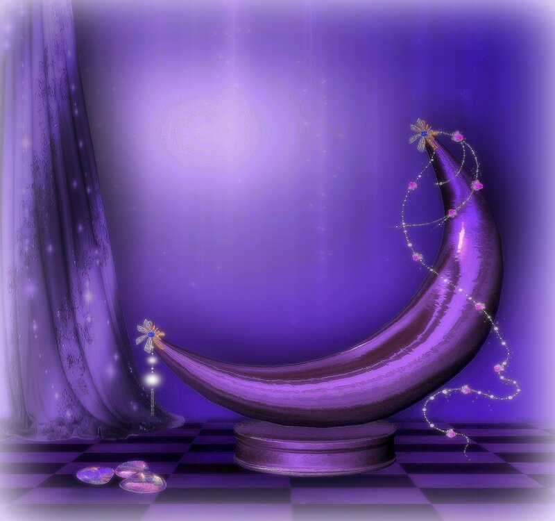 Purple Crescent Moon — Dreamy